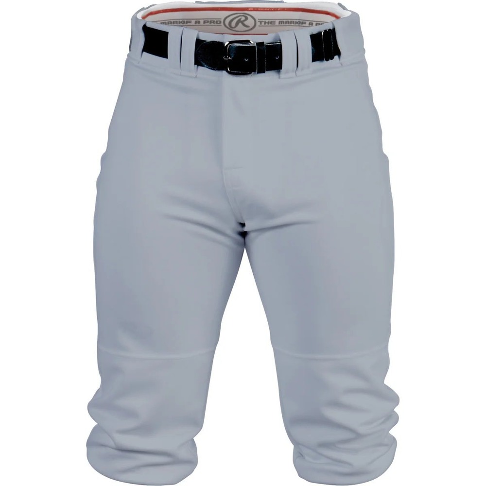 Rawlings Men Medium Gray Pro-Dri Knicker Baseball Pants BP150K-BG-89 NWT